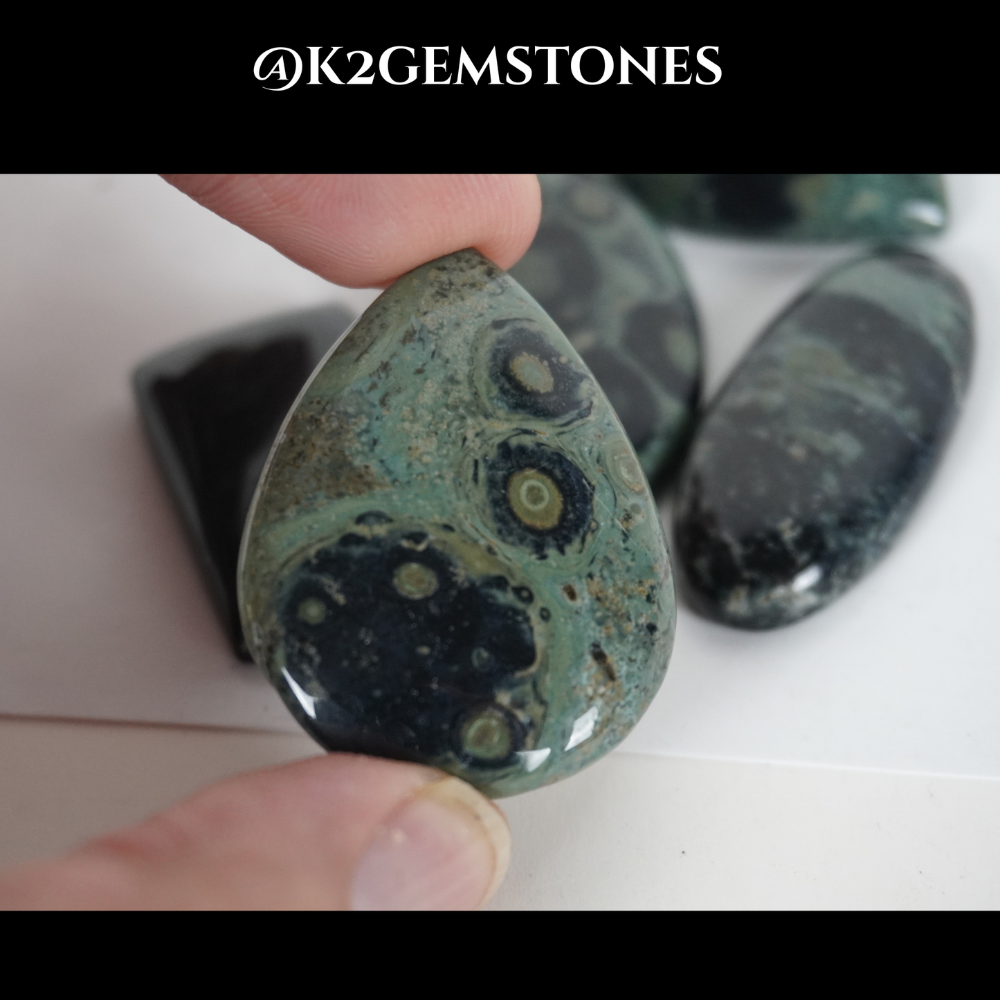 Kambaba jasper cabochons