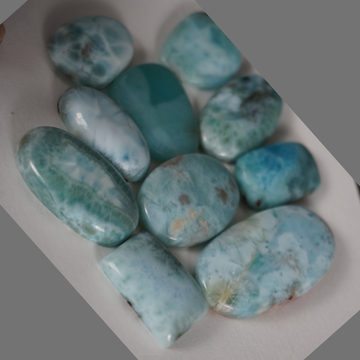 Larimar cabochons