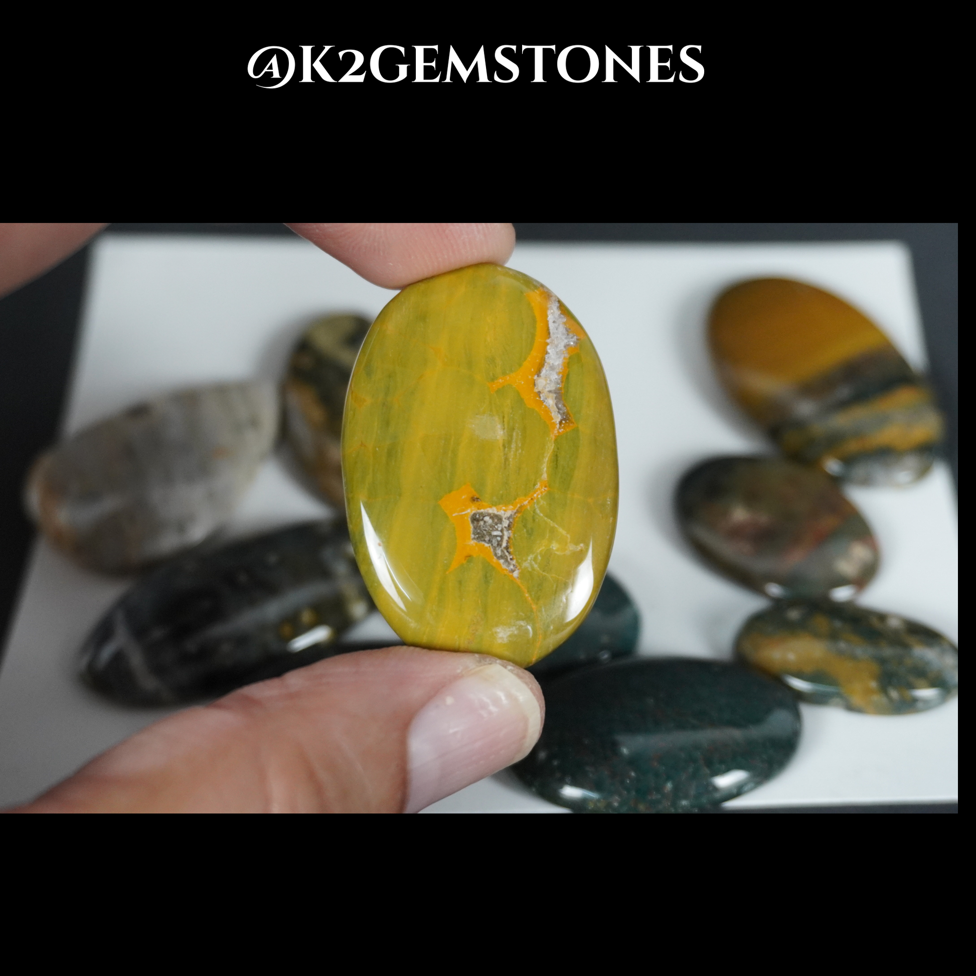 Ocean Jasper cabochons