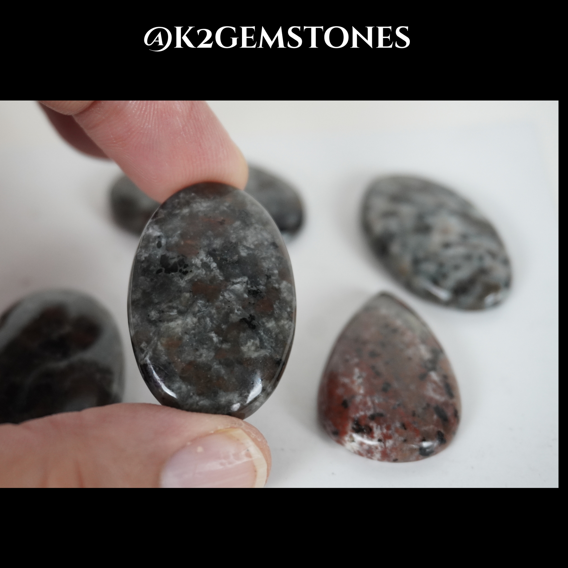 Yooperlite cabochons