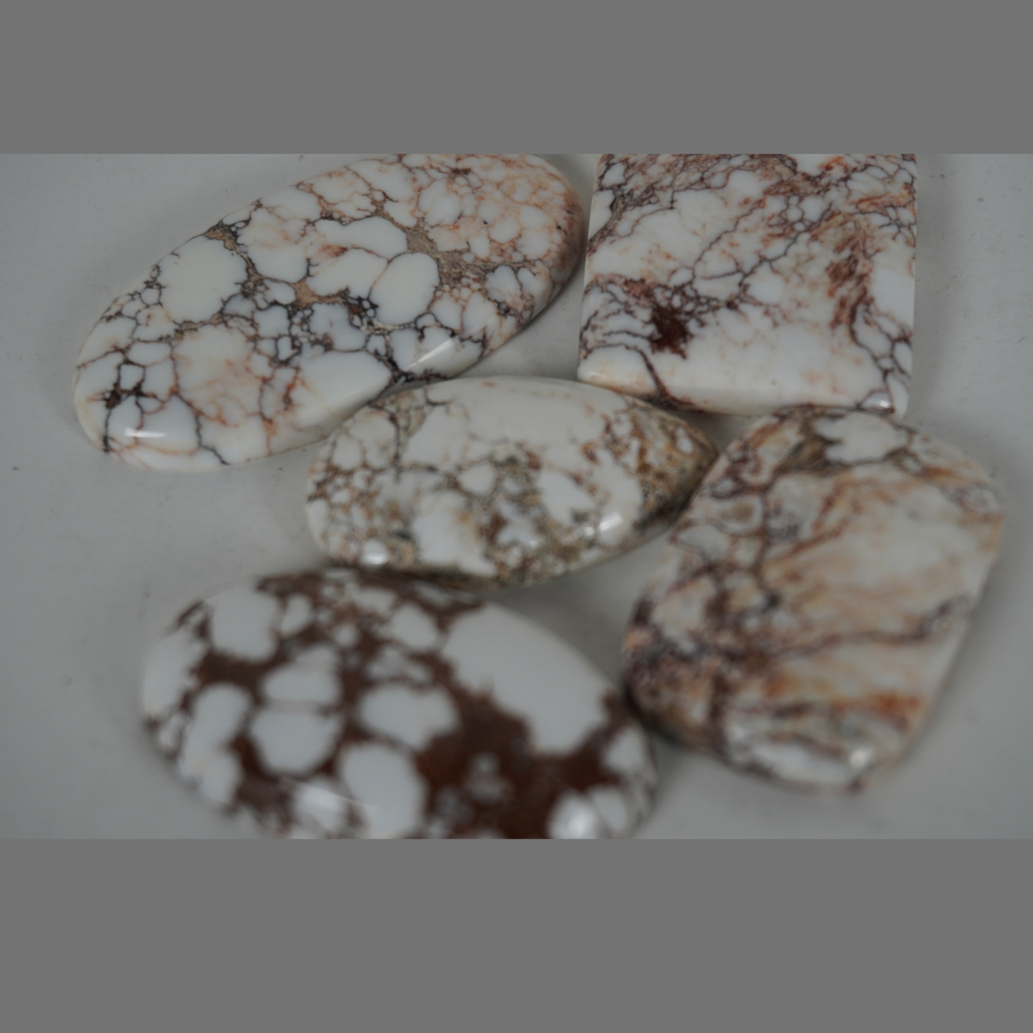 Natural Wild Horse Magnesite cabochons