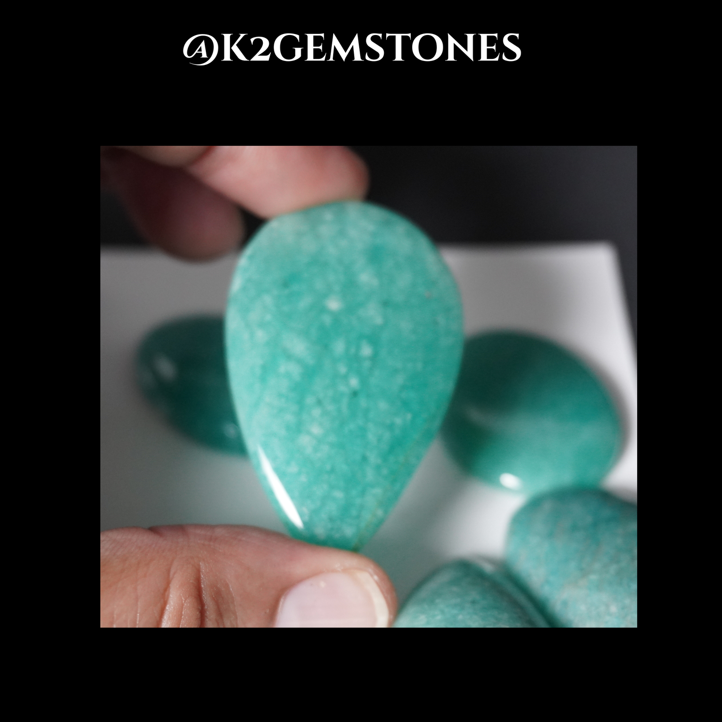 Amazonite cabochons