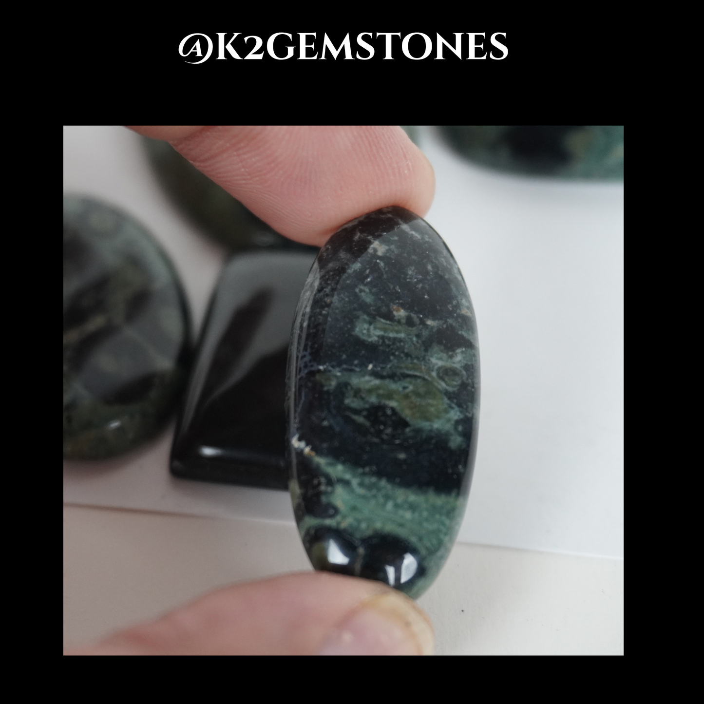 Kambaba jasper cabochons