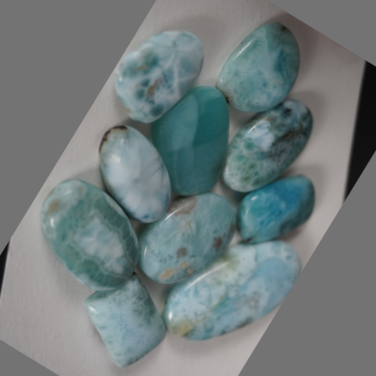 Larimar cabochons