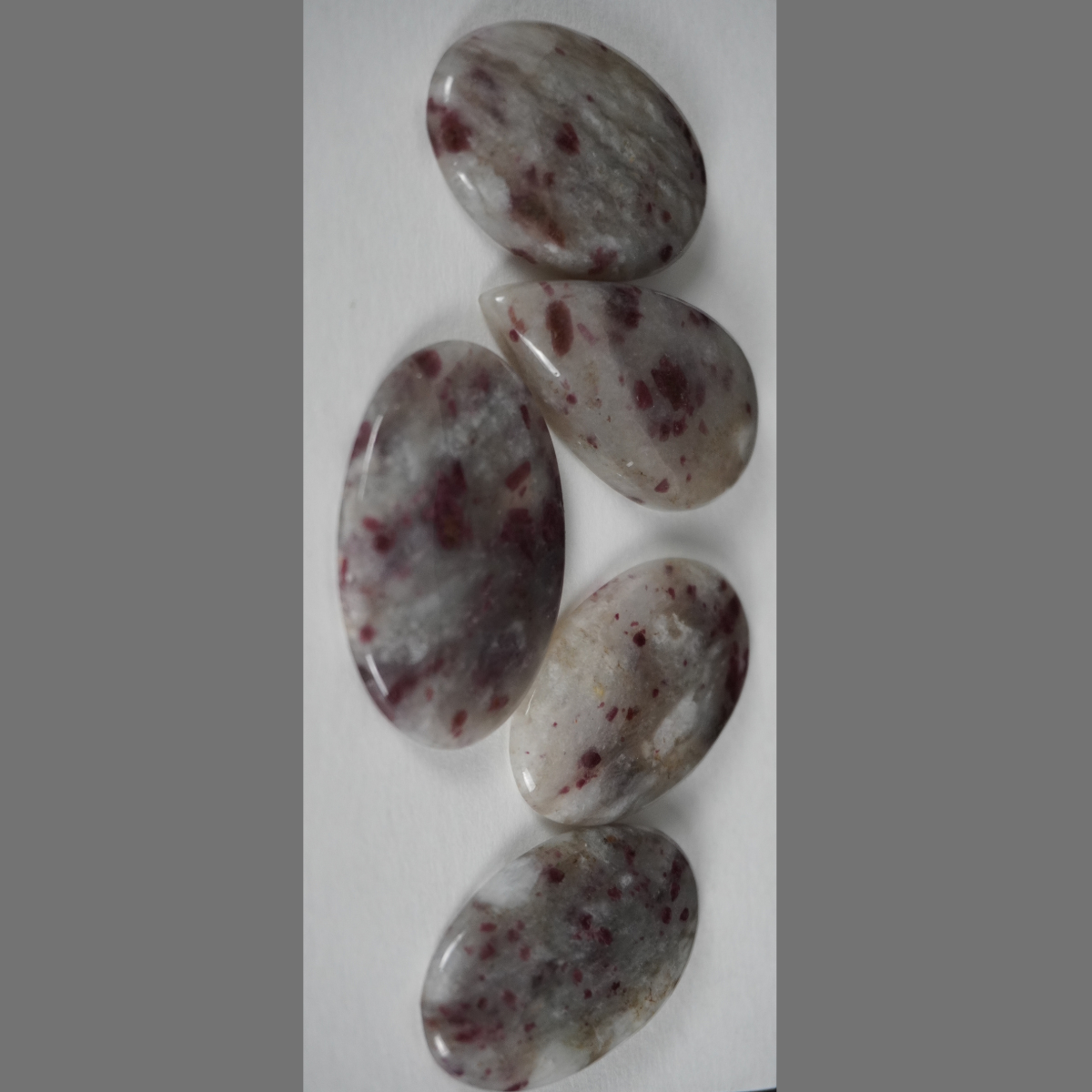 Pink Tourmaline Quartz Cabochons