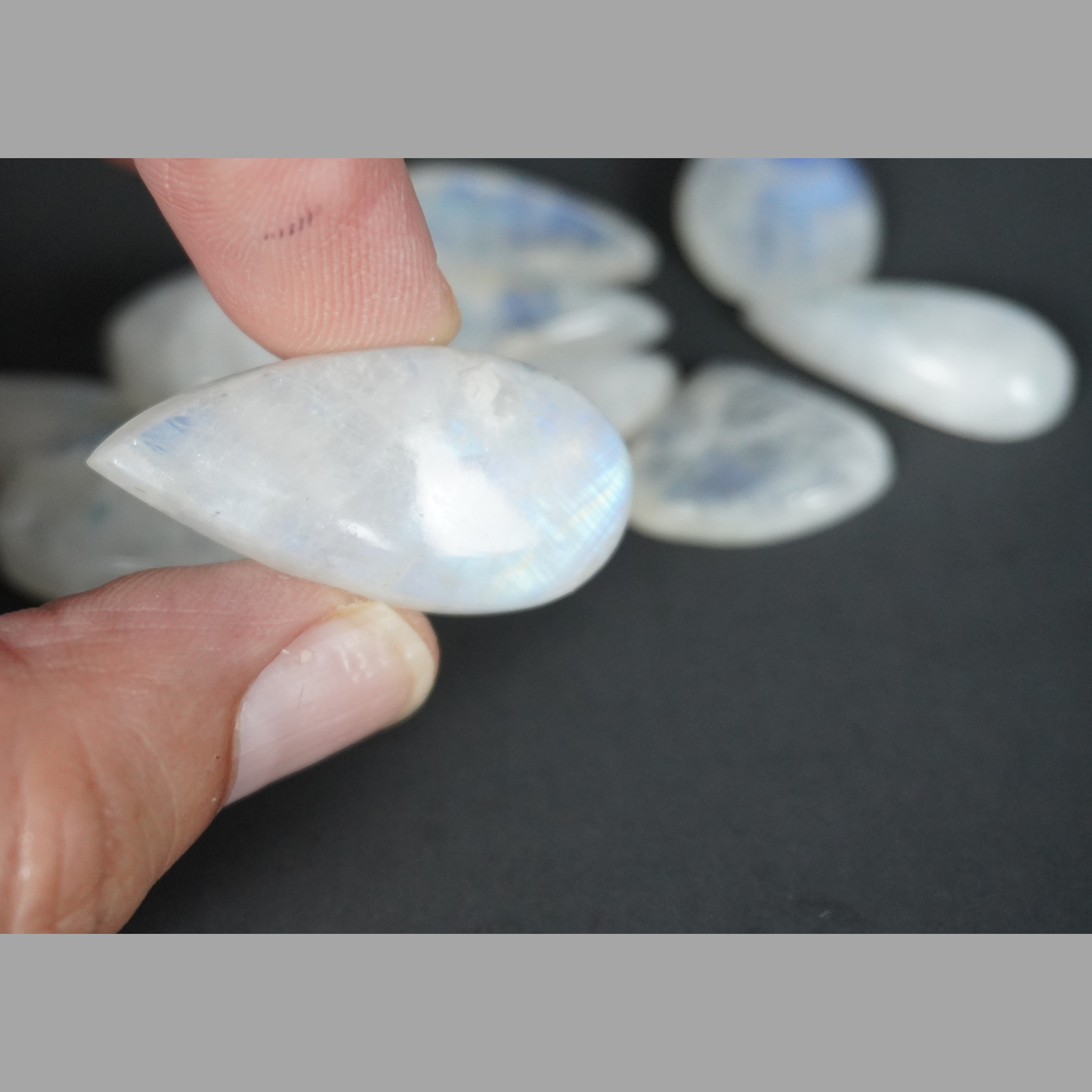 Rainbow Moonstone cabochons