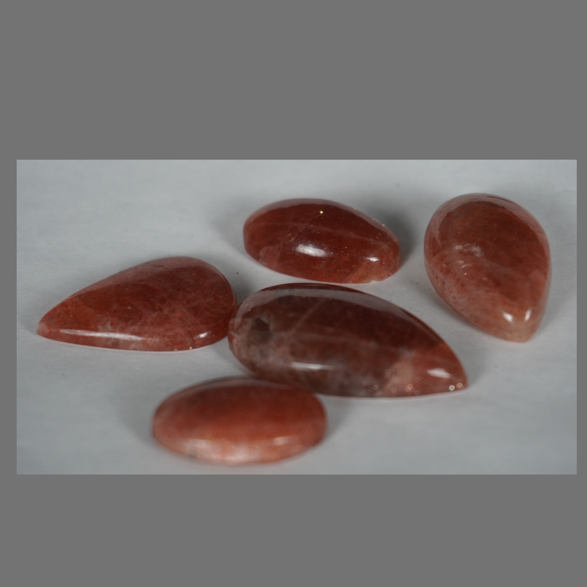 Sunstone cabochons