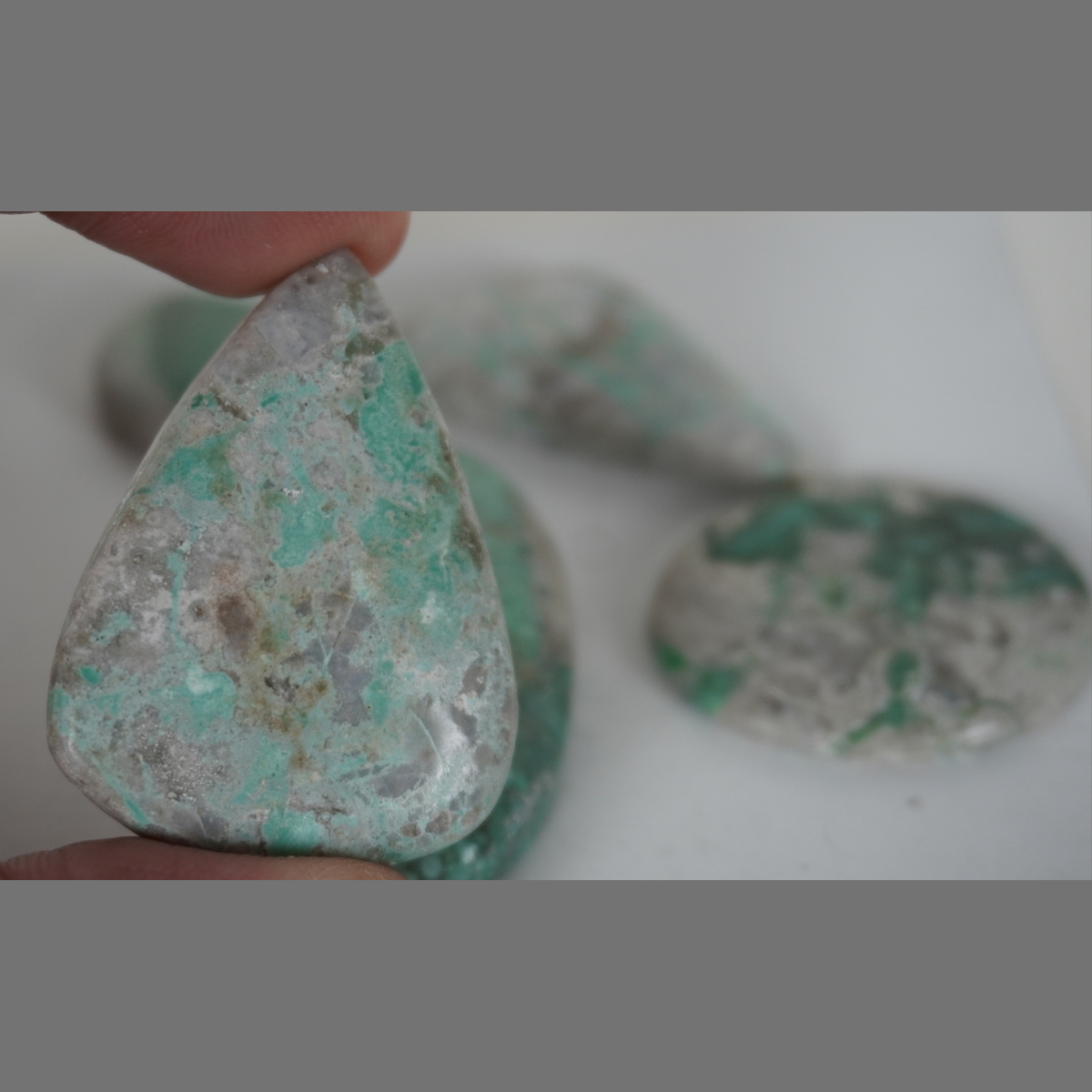 Variscite cabochons