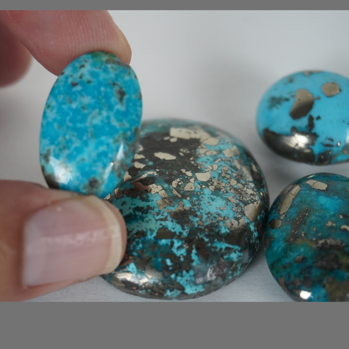 Turquoise cabochons