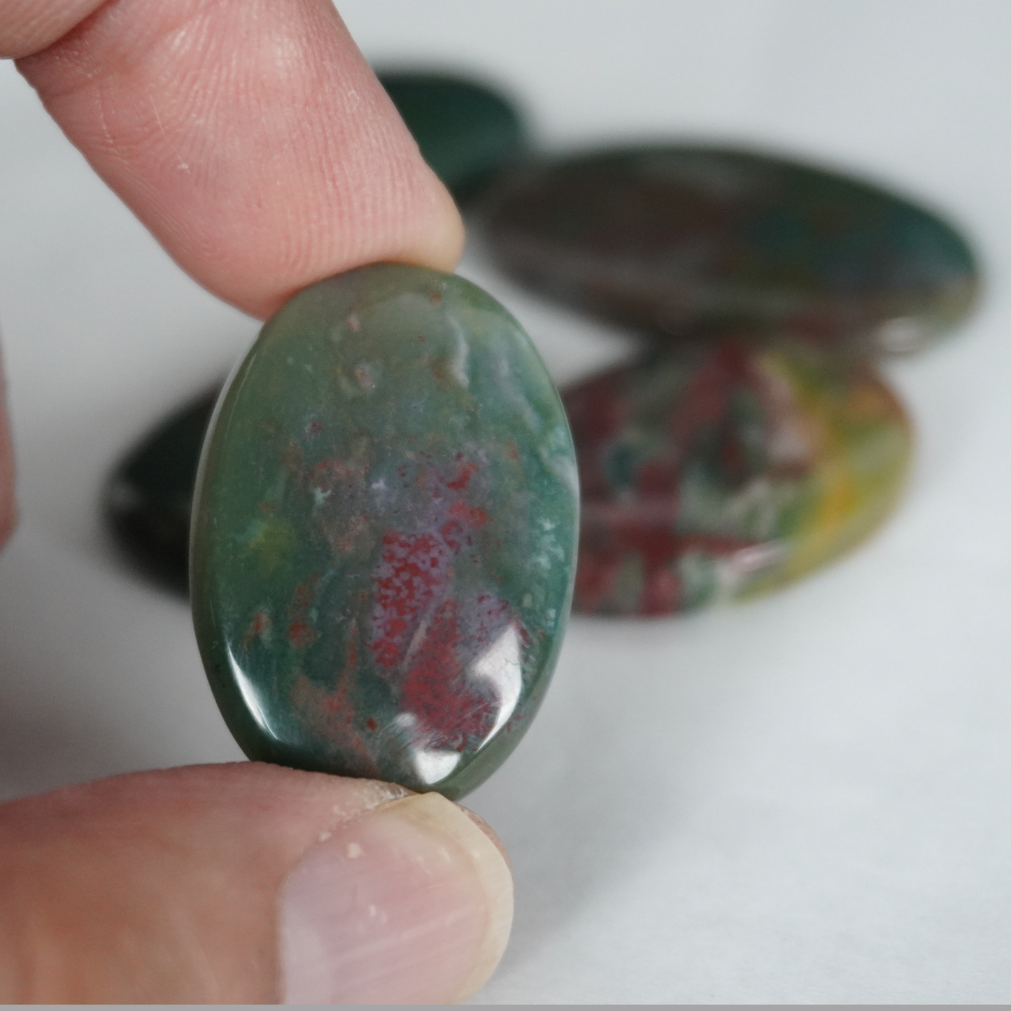 Bloodstone cabochons,