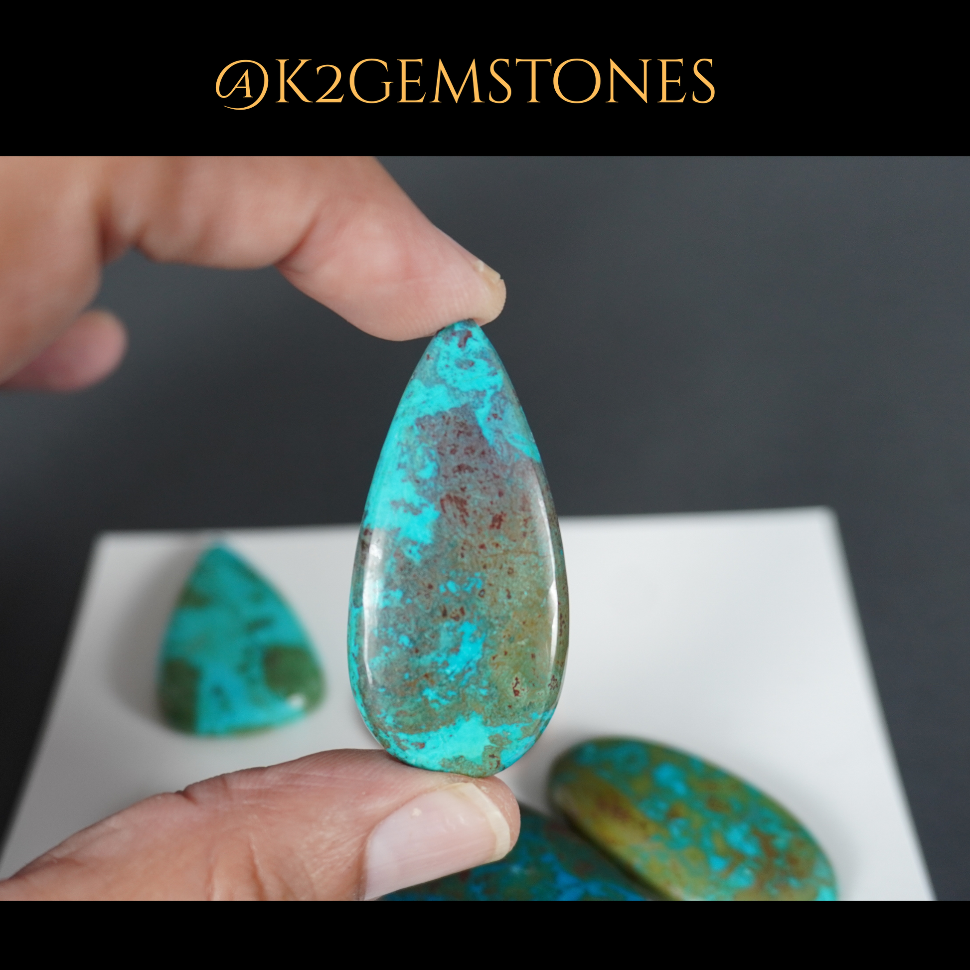 Chrysocolla cabochons