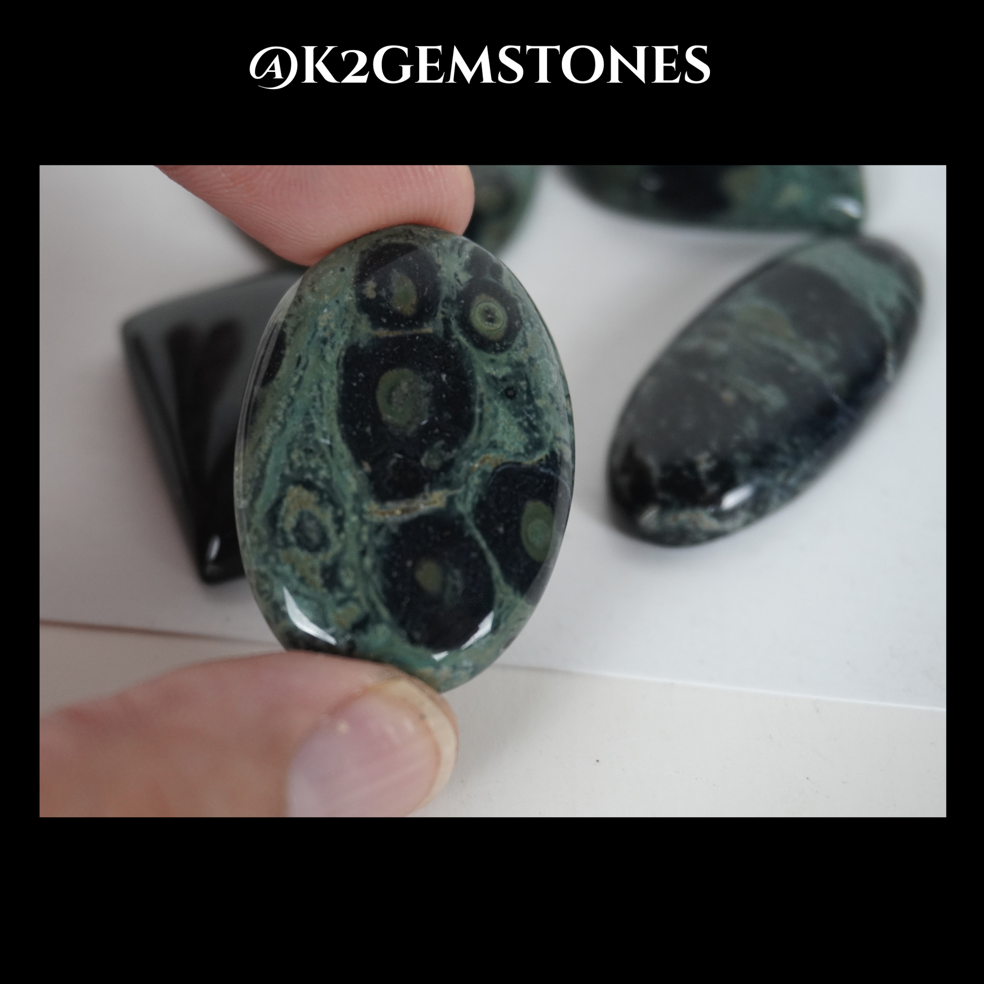 Kambaba jasper cabochons