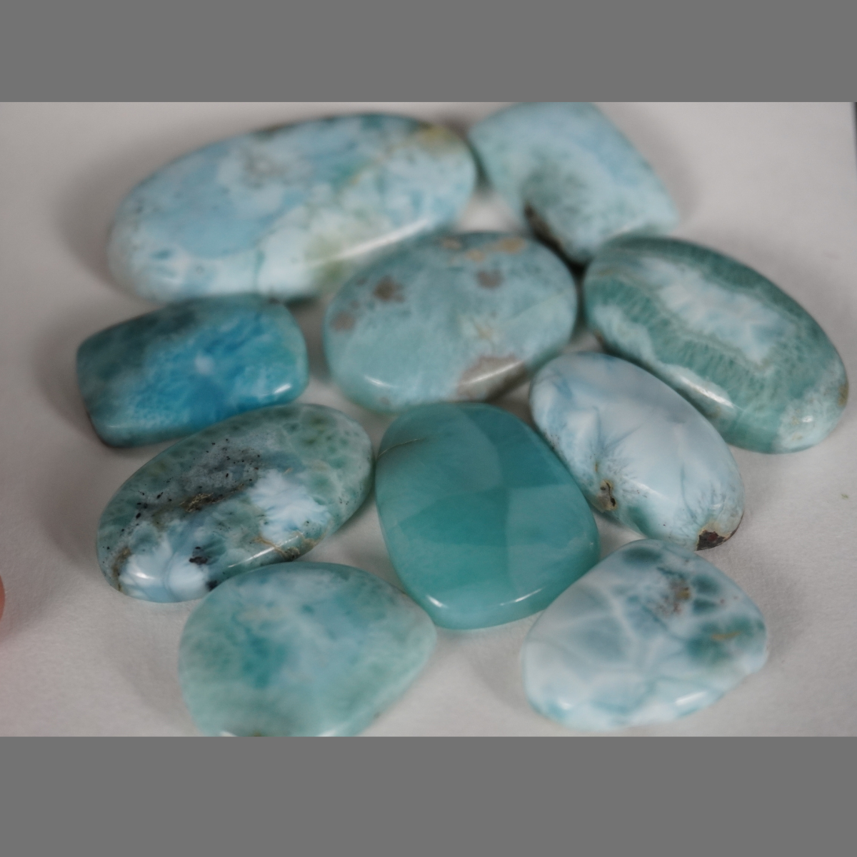 Larimar cabochons