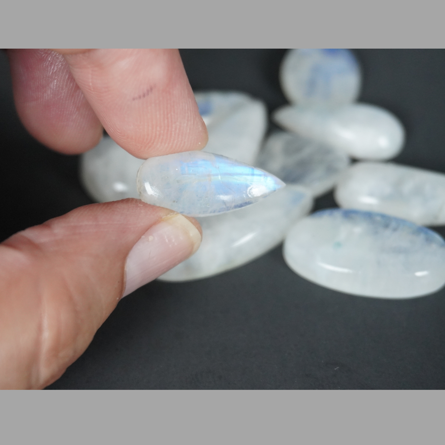 Rainbow Moonstone cabochons