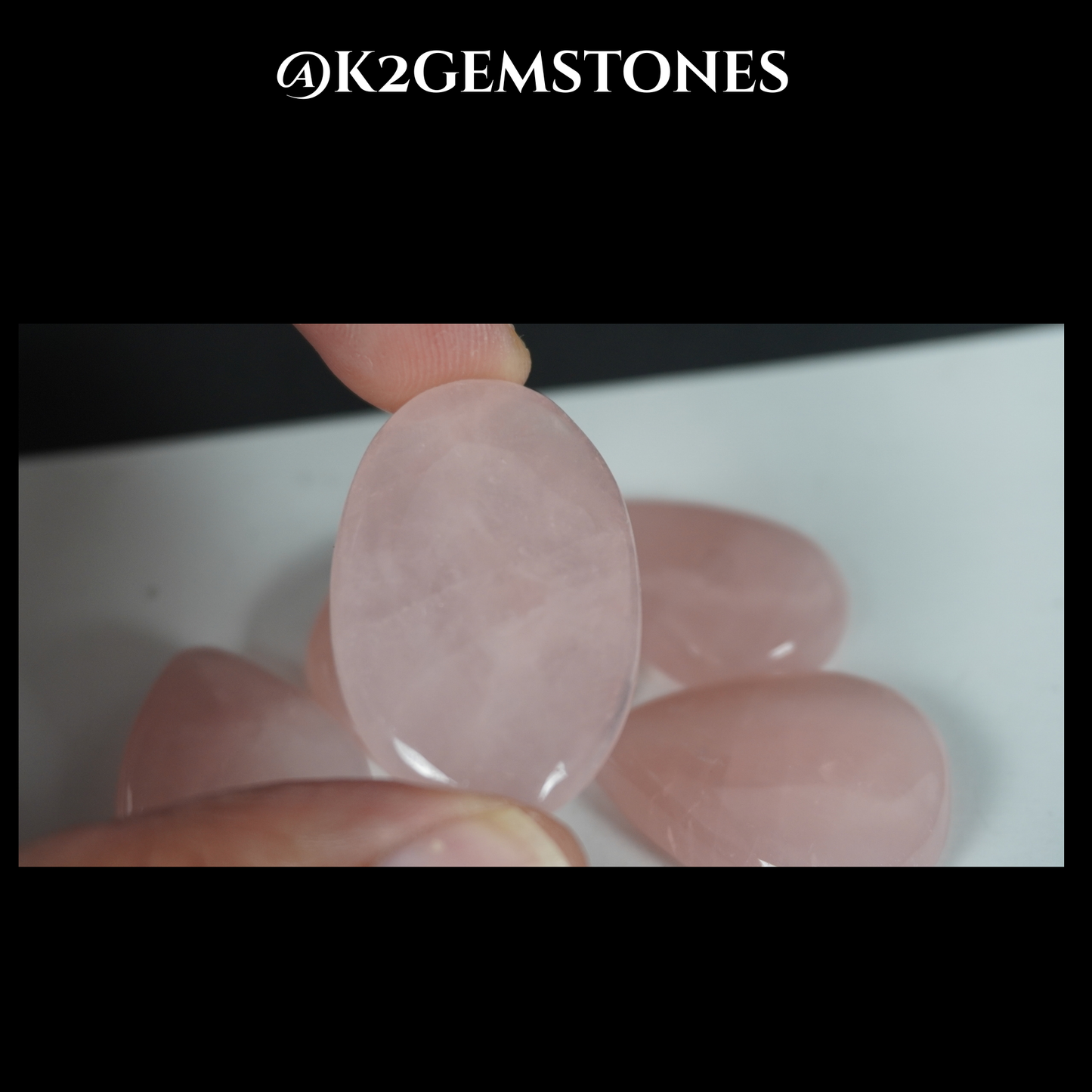 Rose Quartz cabochons