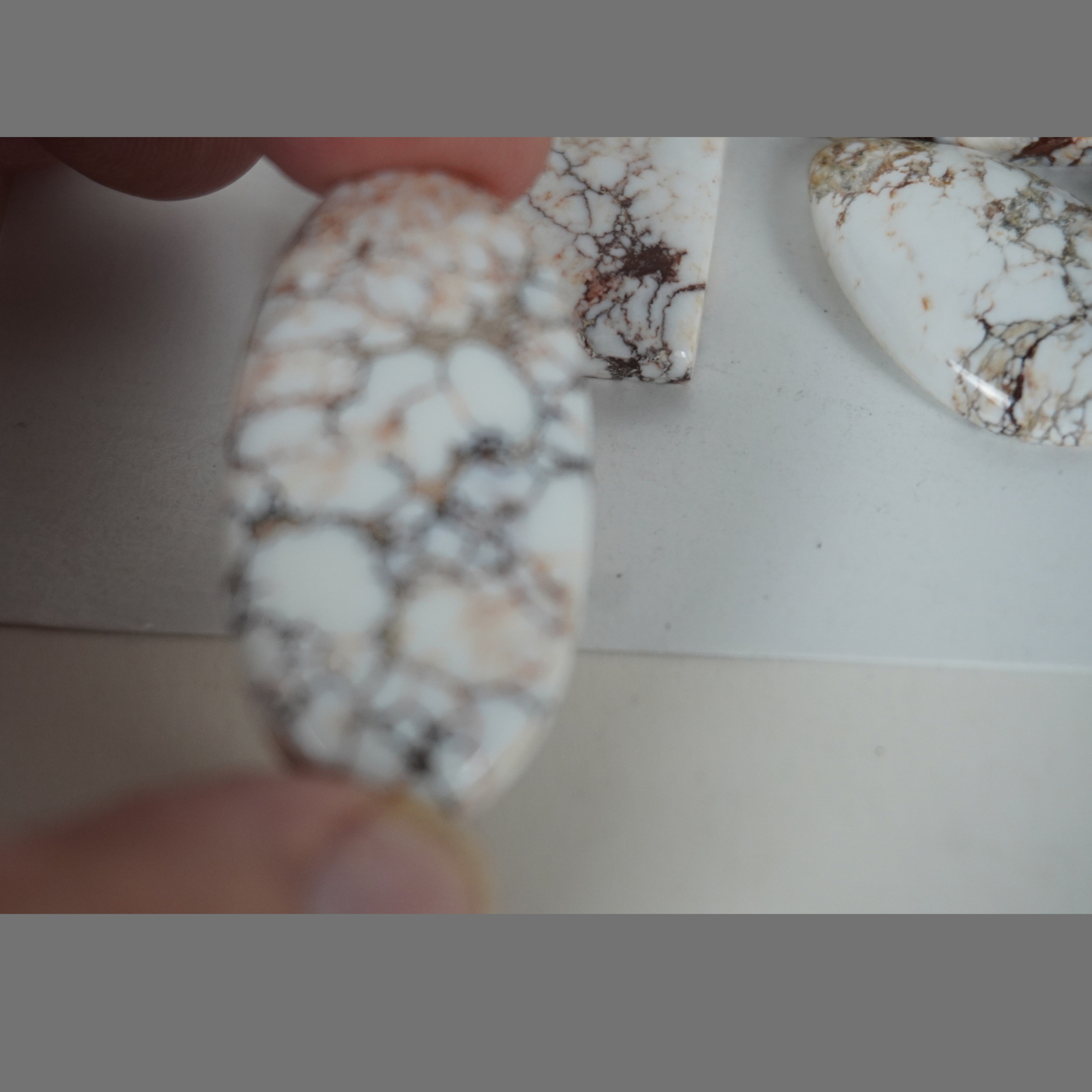 Natural Wild Horse Magnesite cabochons