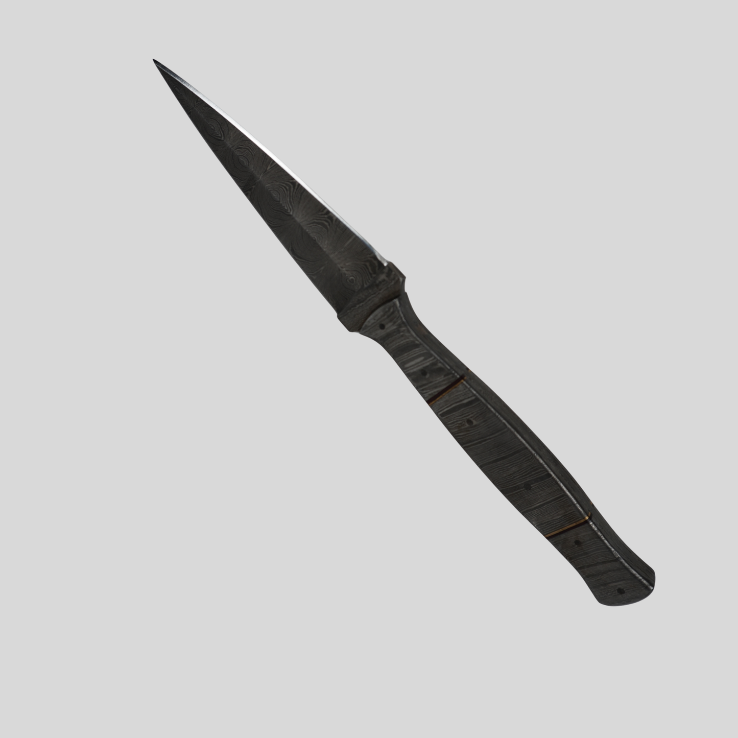 Handmade Damascus Steel Full Tang Fixed Blade Knife | Damascus Handle | 512-Layer Twist Pattern | Leather Sheath