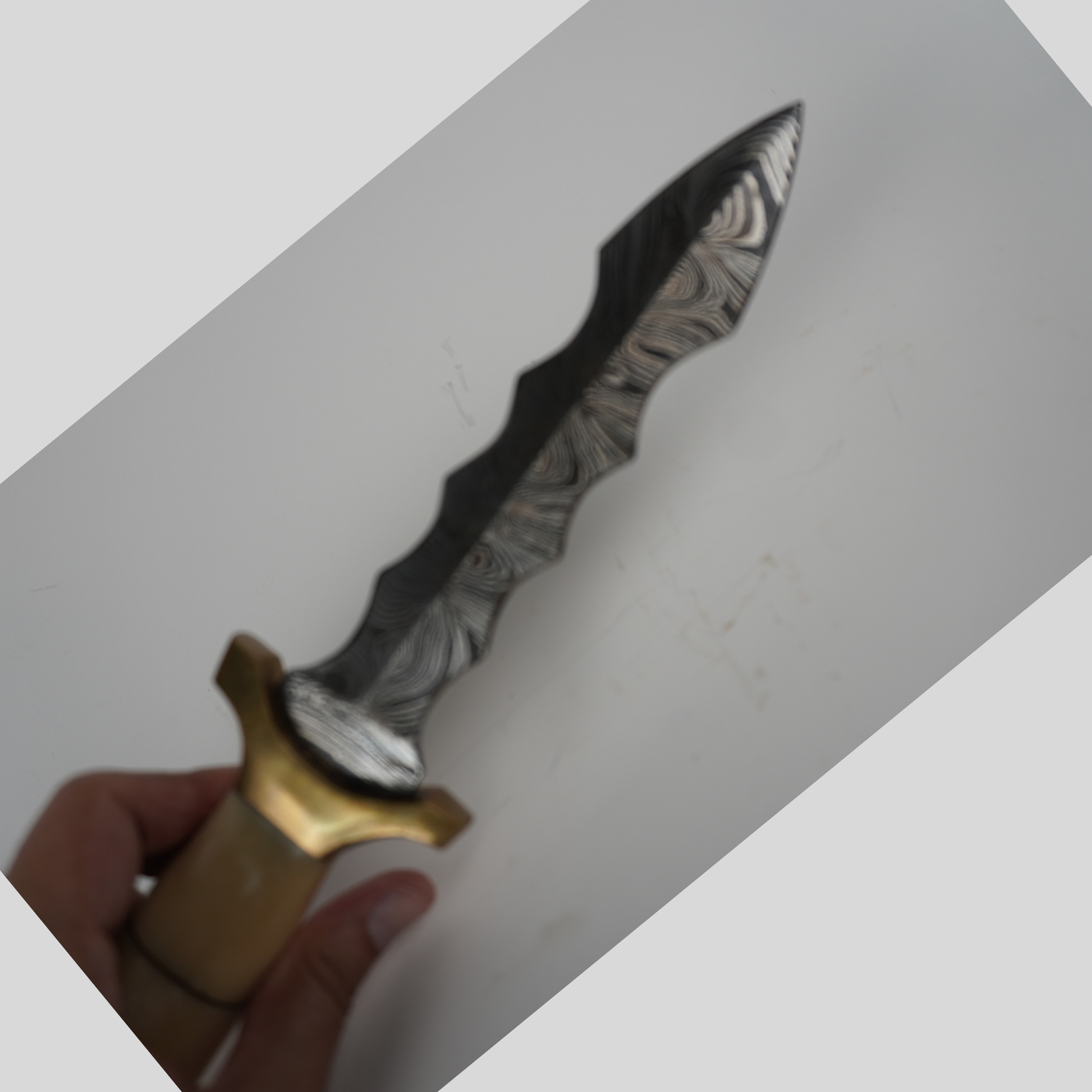 damascus fantasy dagger