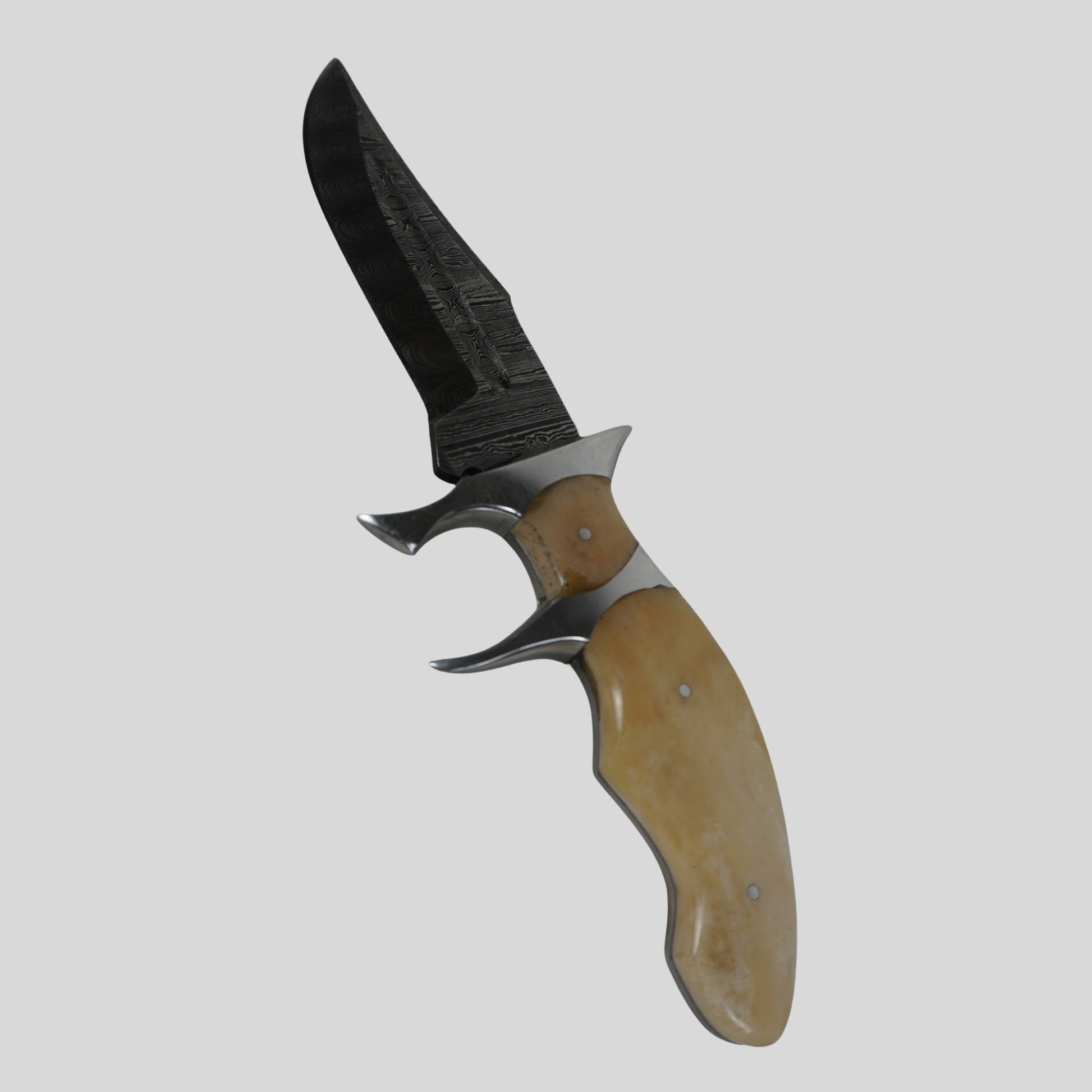 handmade damascus knife, damascus steel full tang knife