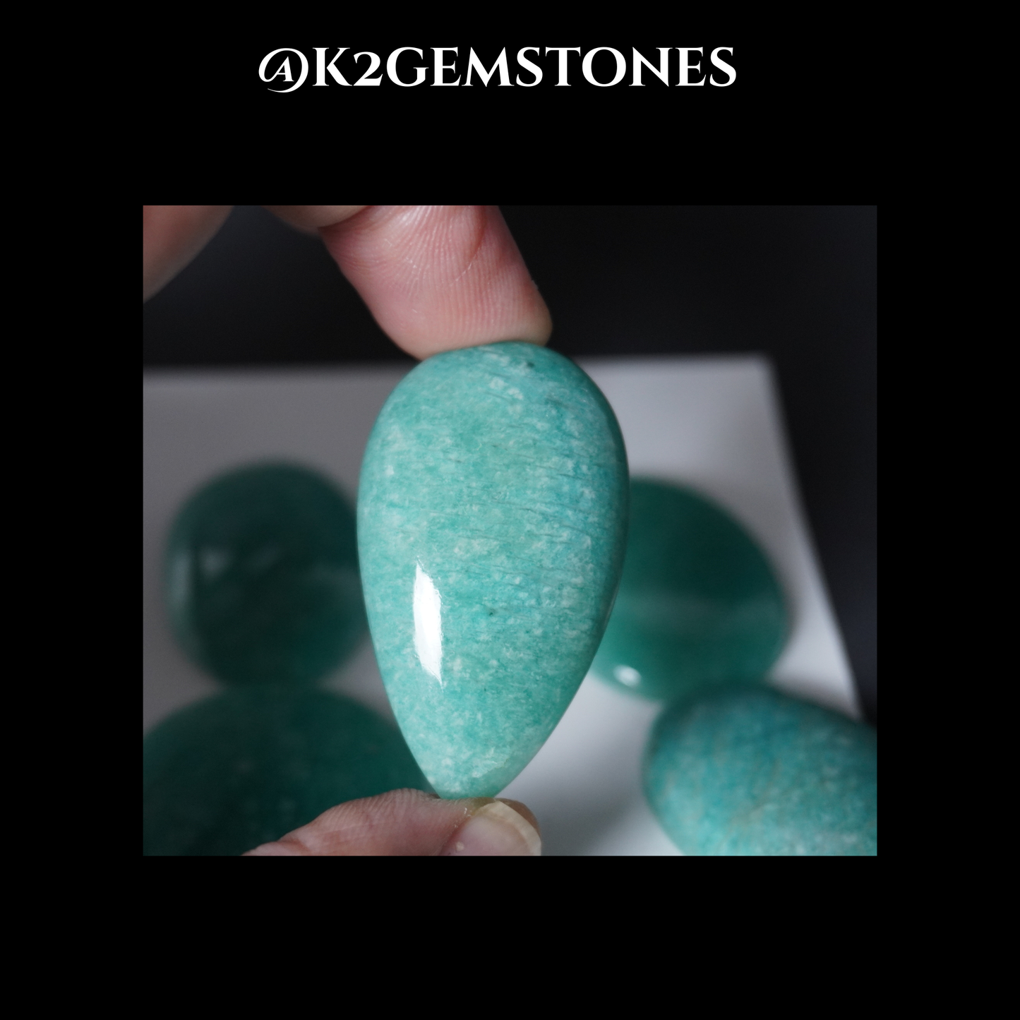 Amazonite cabochons