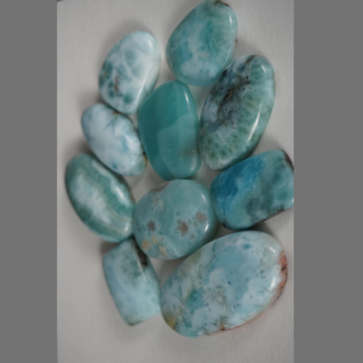 Larimar cabochons