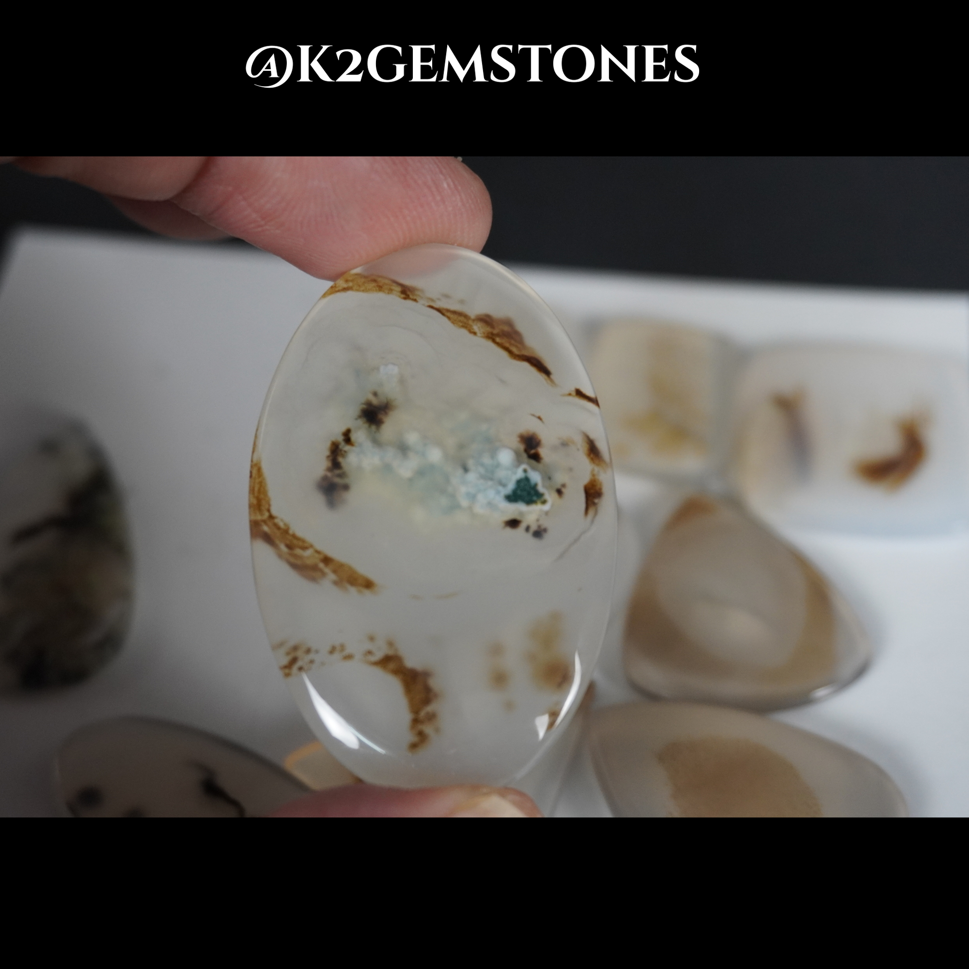 Lodolite Garden Quartz cabochon