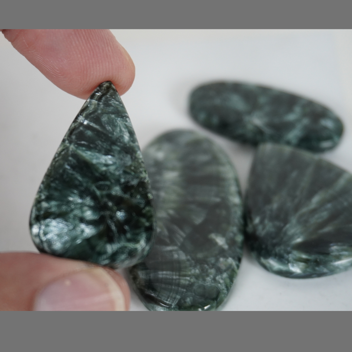 seraphinite cabochons