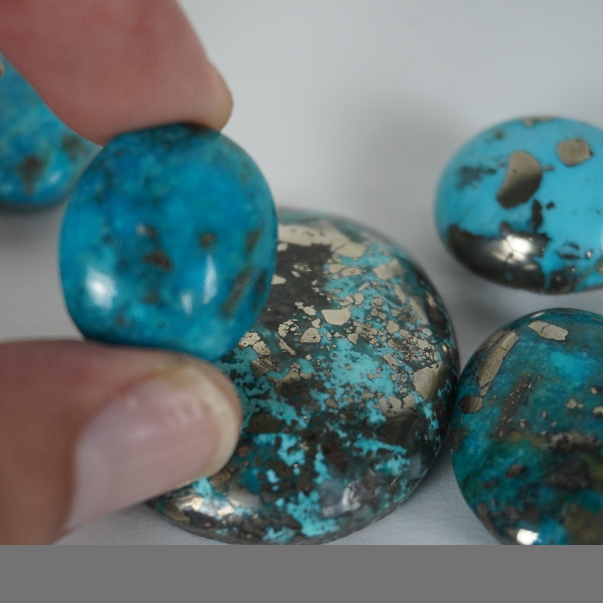 Turquoise cabochons