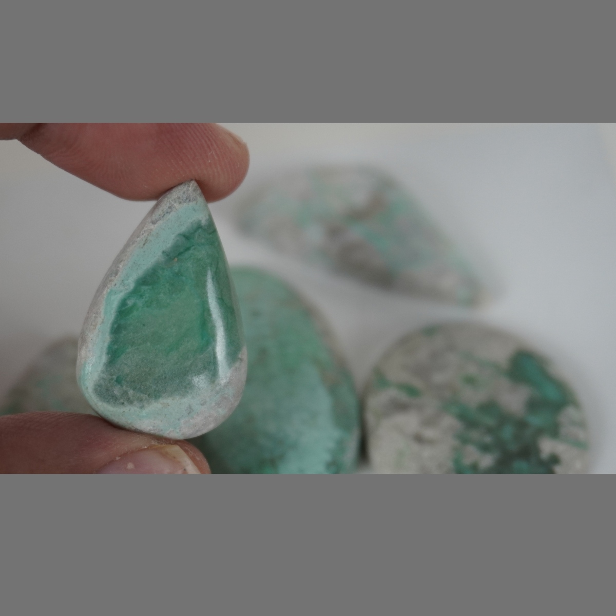 Variscite cabochons