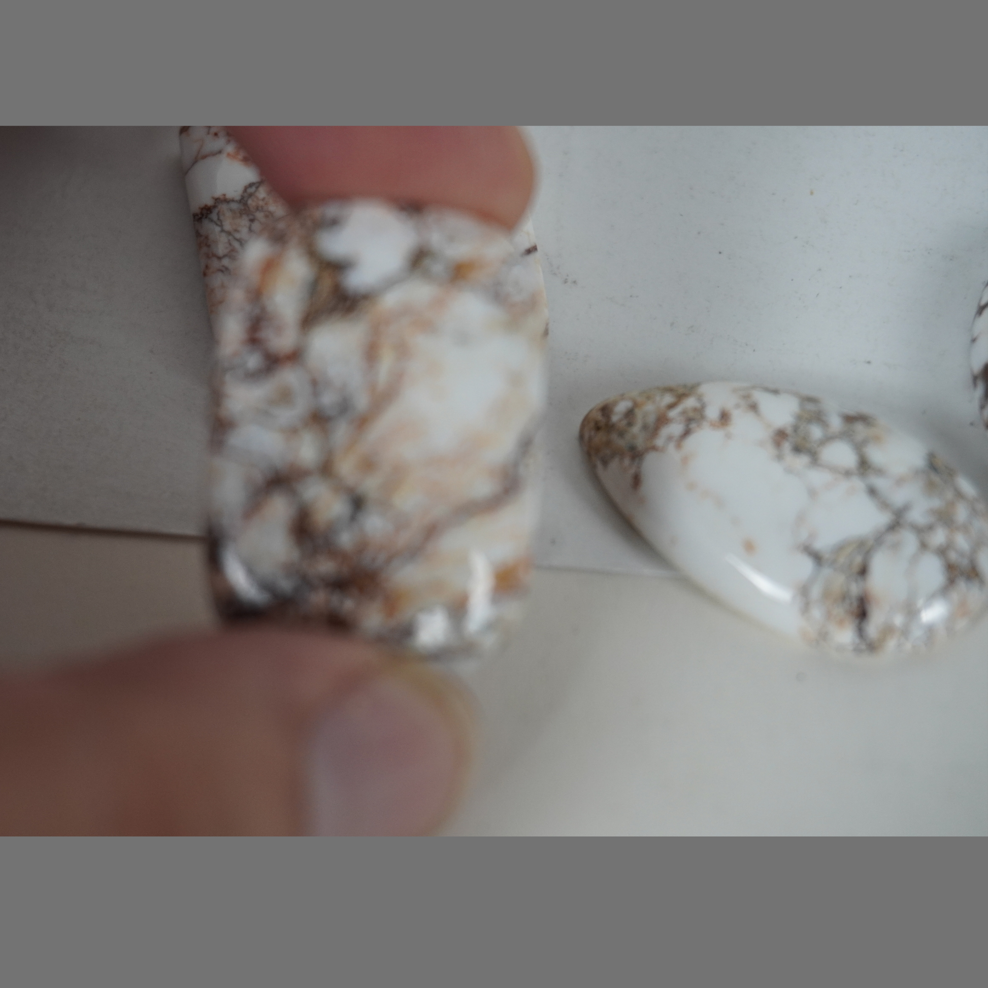 Natural Wild Horse Magnesite cabochons
