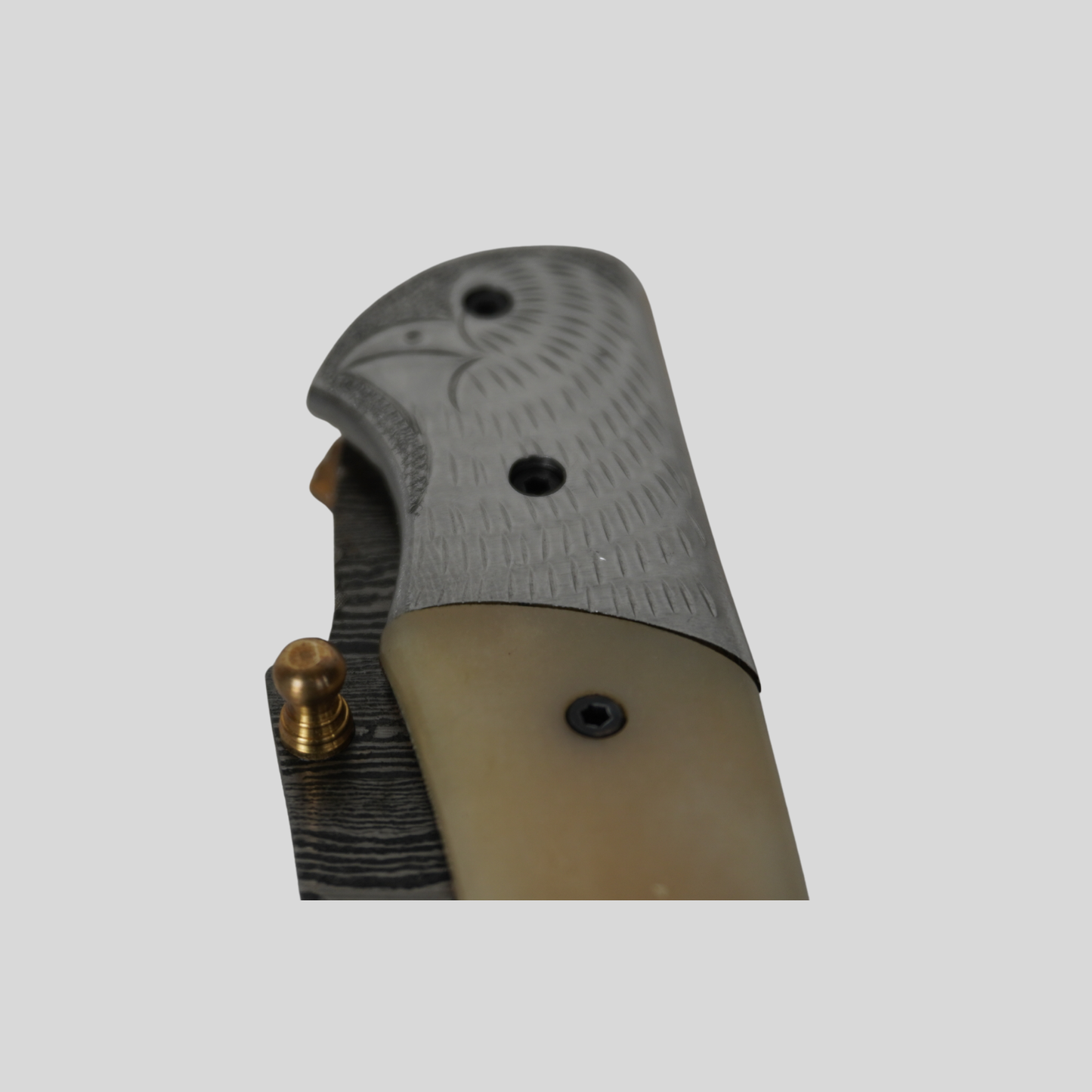 handmade damascus pocket knife