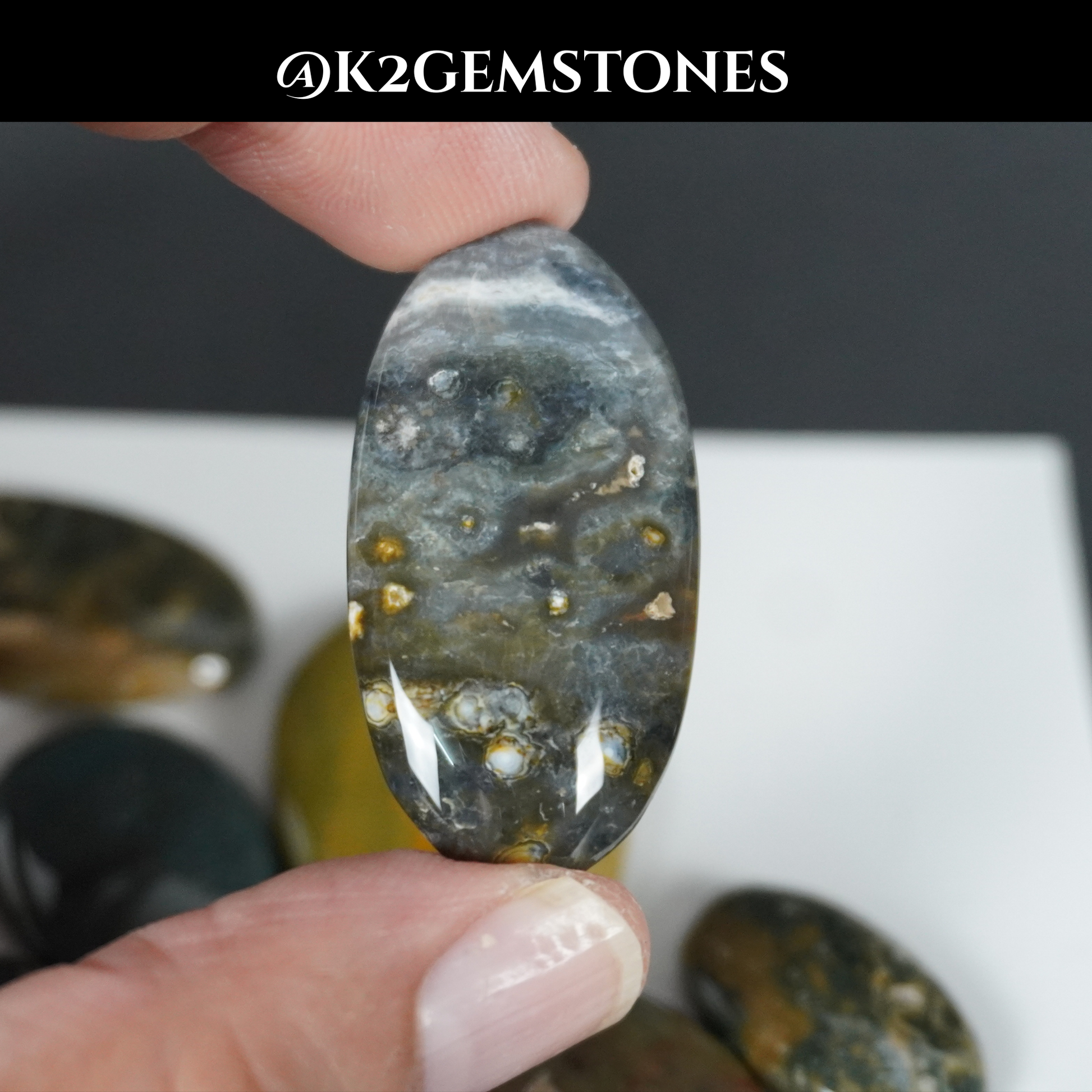 Ocean Jasper cabochons