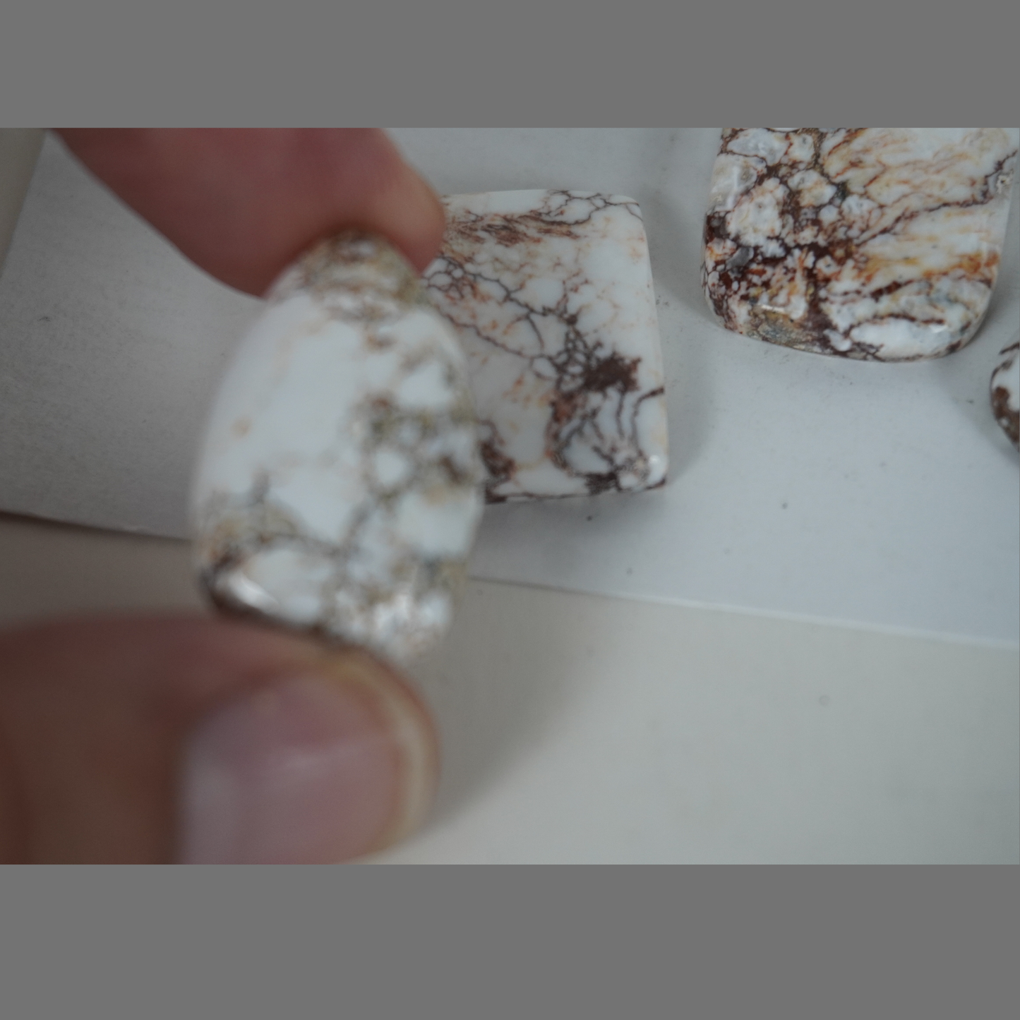 Natural Wild Horse Magnesite cabochons