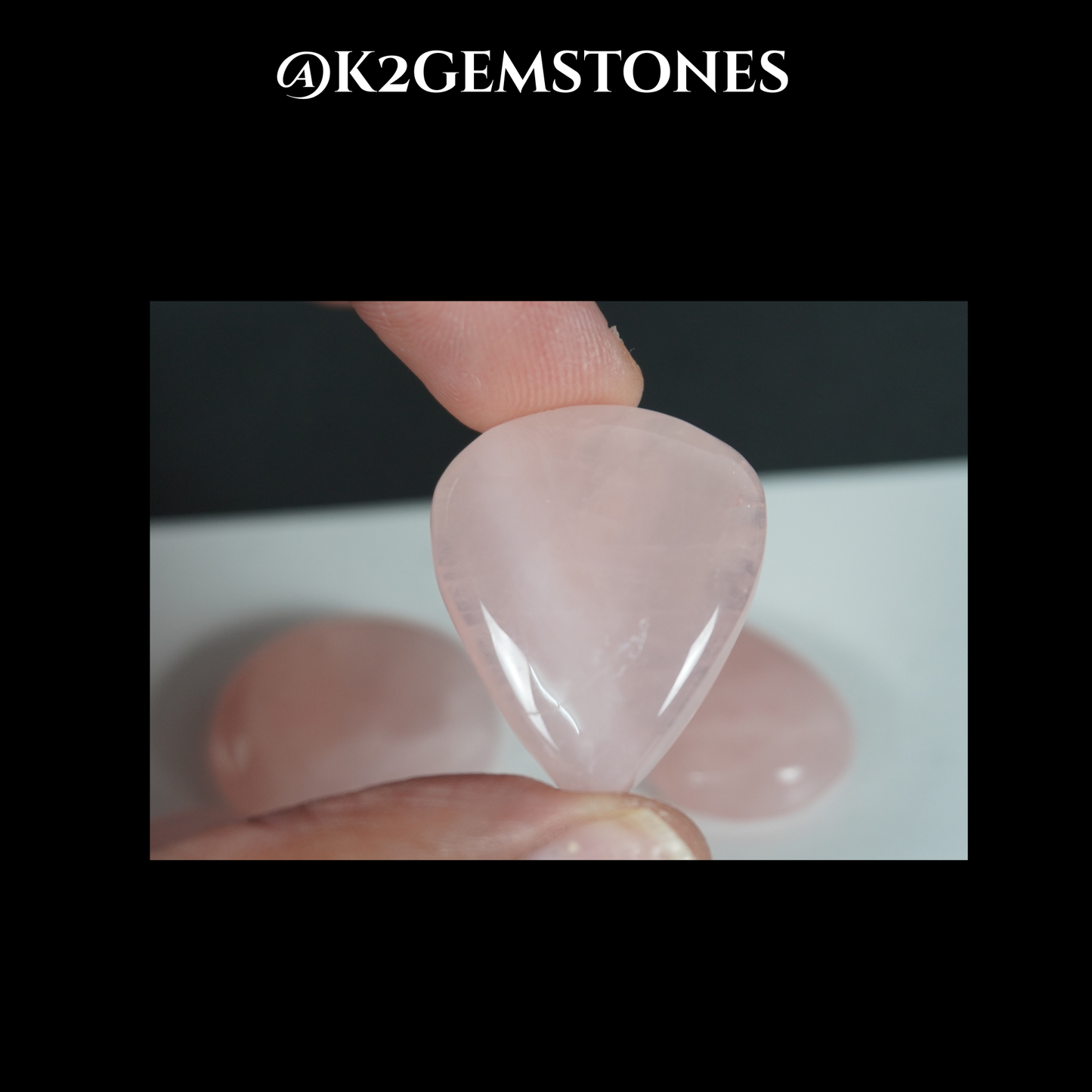 Rose Quartz Cabochons – 5 Pieces | Natural Pink Quartz | Mostly 10–35mm | Hand Polished by k2gemstones