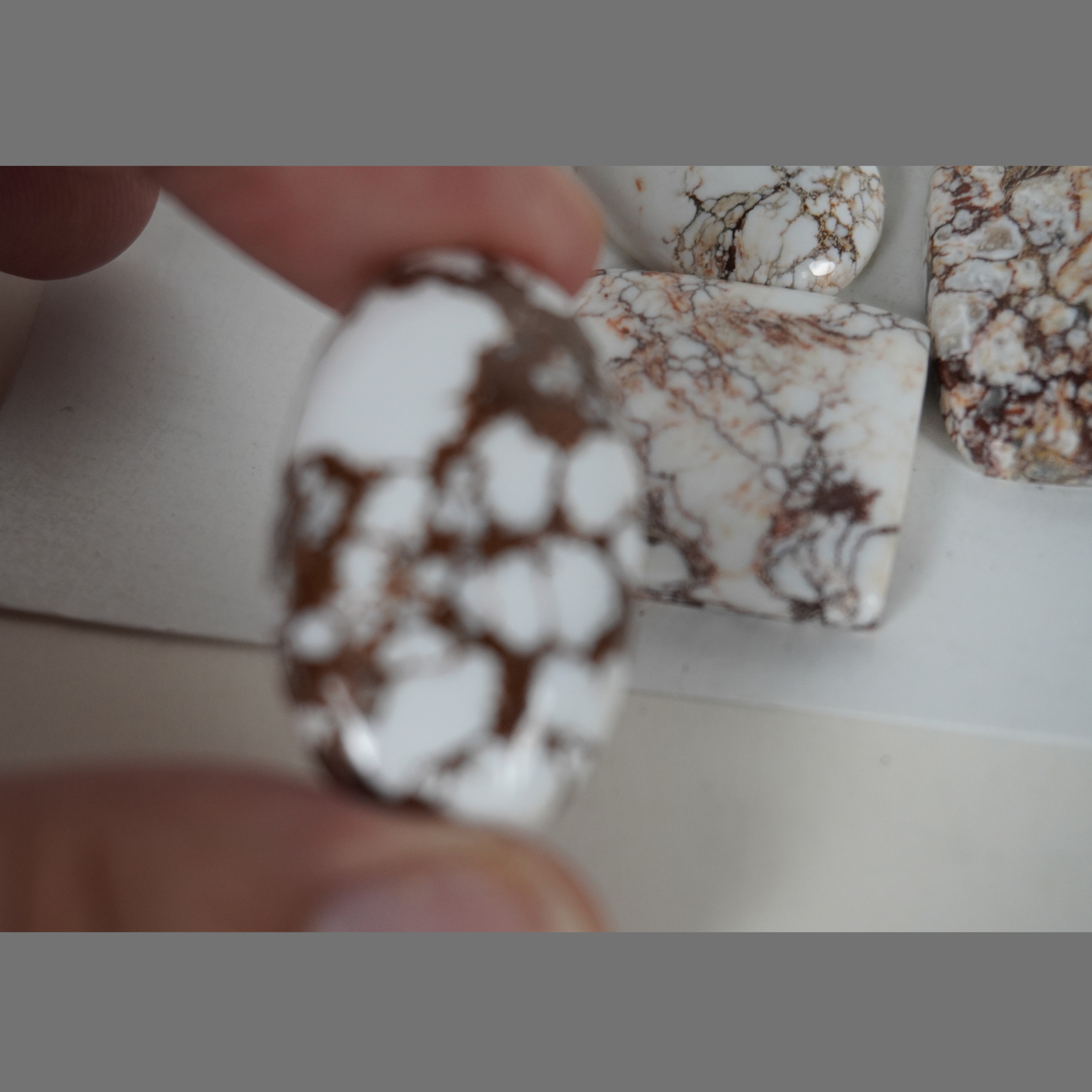 Natural Wild Horse Magnesite cabochons