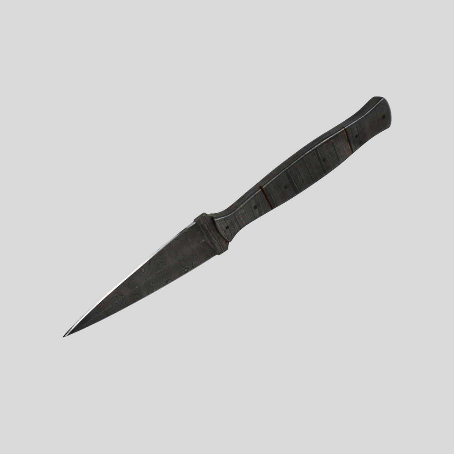 Handmade Damascus Steel Full Tang Fixed Blade Knife | Damascus Handle | 512-Layer Twist Pattern | Leather Sheath