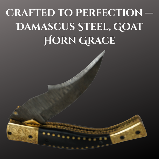 damascus steel folding knife