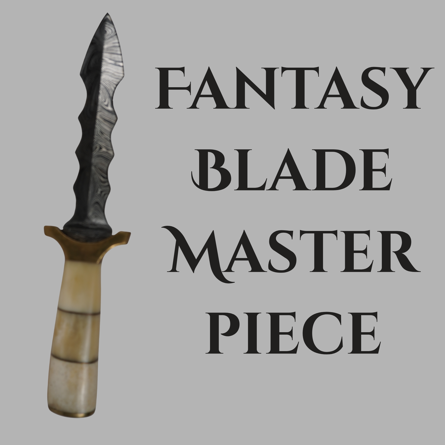 damascus fantasy dagger