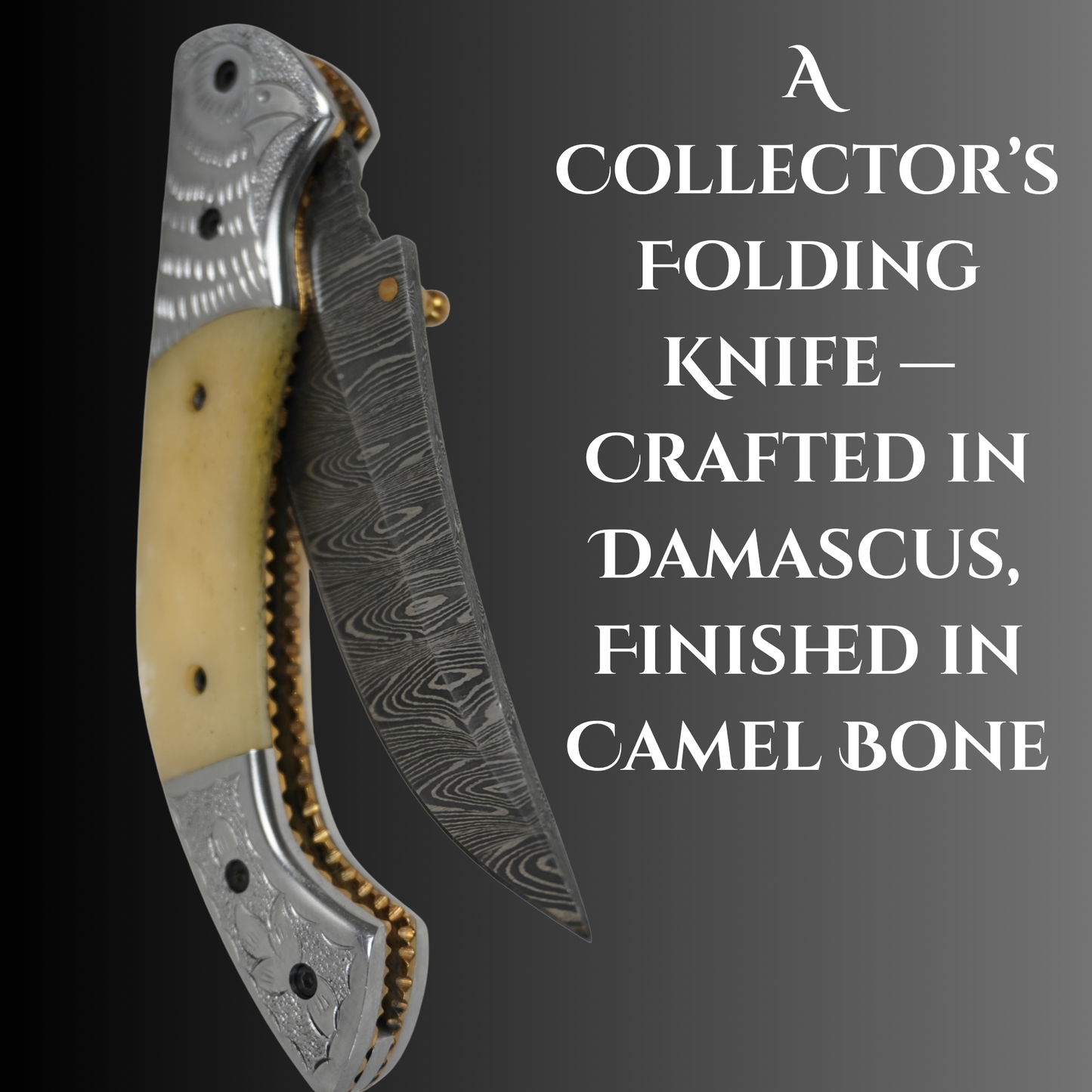 handmade damascus pocket knife